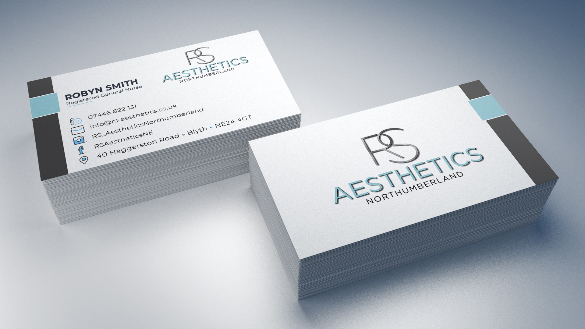 RS Aesthetics Business Cards
